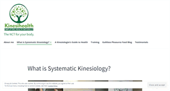 Desktop Screenshot of kinesihealth.com