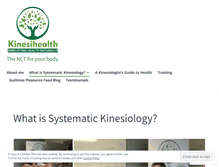 Tablet Screenshot of kinesihealth.com